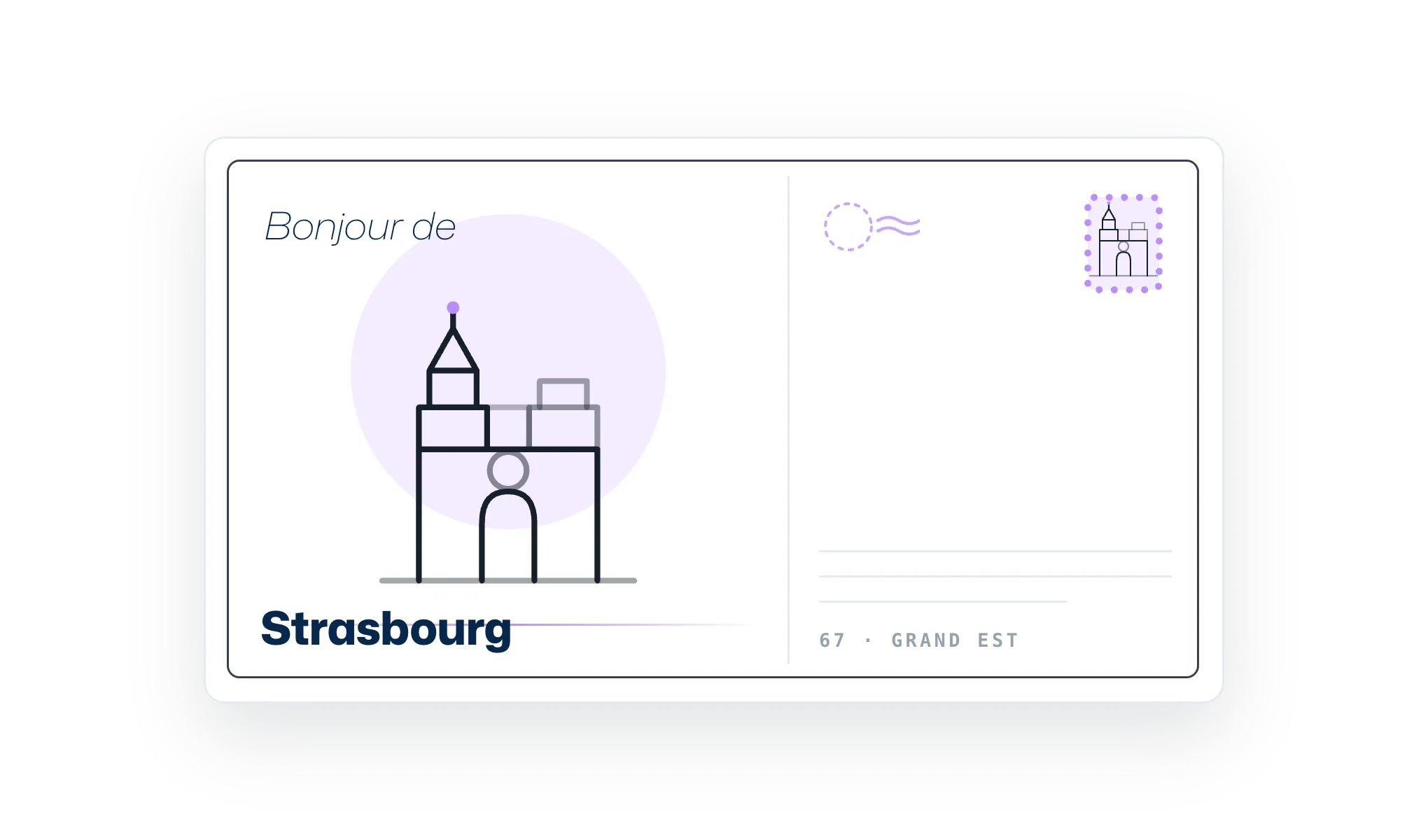Bonjour de Strasbourg